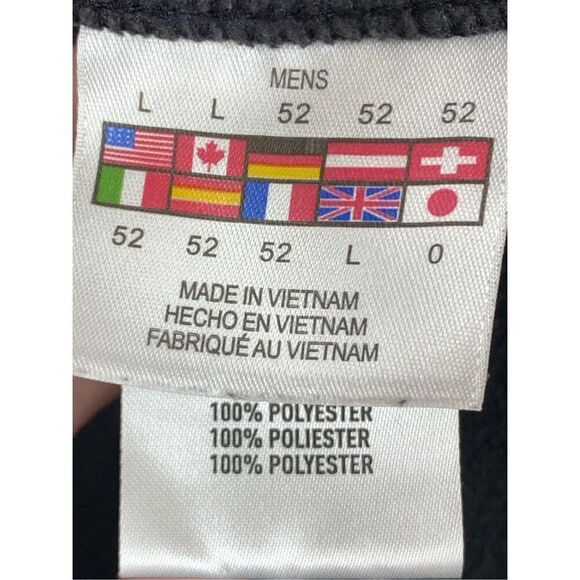 Spyder Men's Colorblock Mock Neck 1/4 Zip Pullover Sweater Blue Gray Size Large - Picture 4 of 8